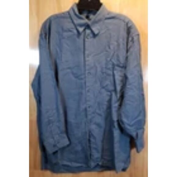 Stafford Men’s Shirt Lot of 4 – Size Medium Long Sleeve Button-Up Solid, Stripe - Picture 6 of 11